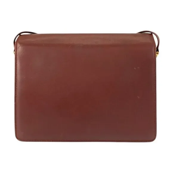 Cartier Vintage Must Line Leather Shoulder Bag - Picture 2 of 10